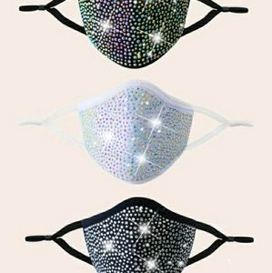 3pcs Rhineston face mask